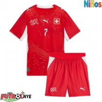Camiseta Suiza Breel Embolo #7 Primera Equipación para niños Mundial 2026 manga corta (+ pantalones cortos)